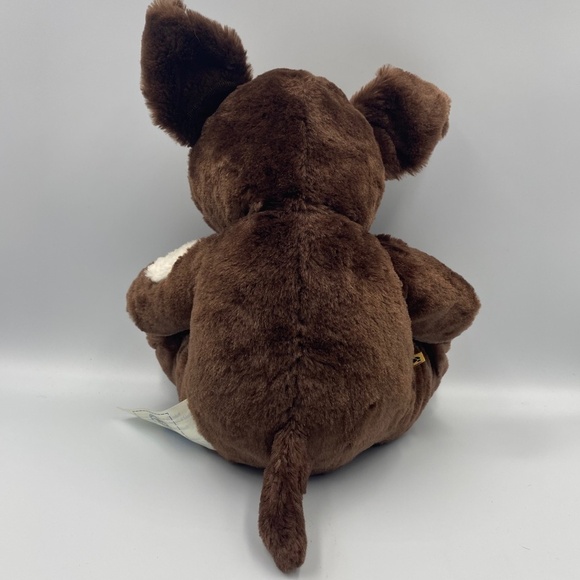 Build A Bear Fudge Pup Plush Chocolate Brown Cream Stuffed Animal Puppy Dog 2010 - Picture 3 of 4